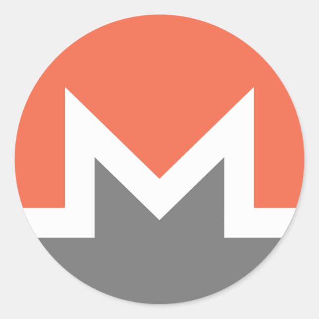 Sticker Rond Monero (xmr) (Devant)