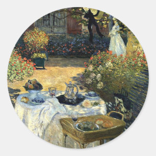 Sticker Rond Monet - Le déjeuner
