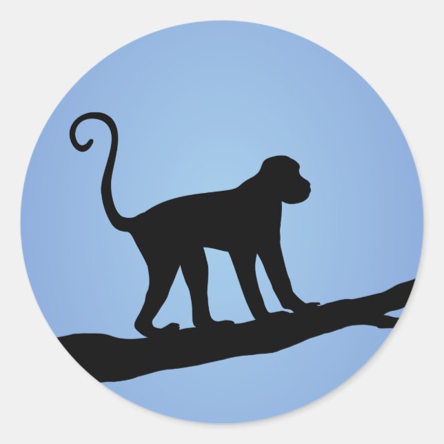 Sticker Rond Monkey (Devant)