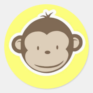 Sticker Rond Monkey