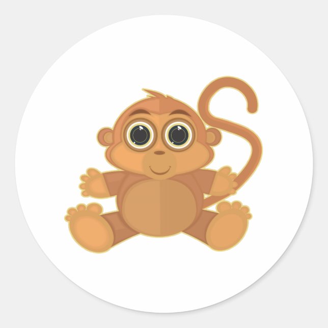 Sticker Rond Monkey (Devant)