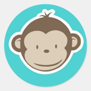 Sticker Rond Monkey