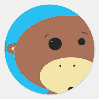 Sticker Rond Monkey