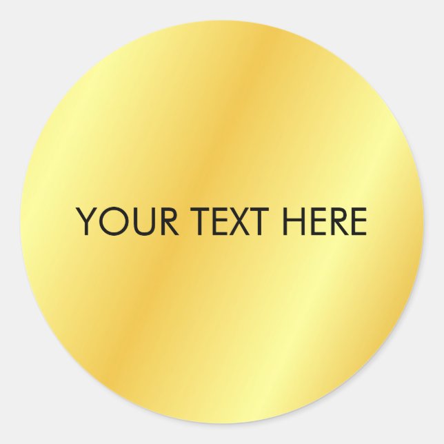 Sticker Rond Monogram Initial Modèle Ajouter Votre Nom De Texte (Devant)