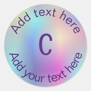 Sticker Rond monogramm