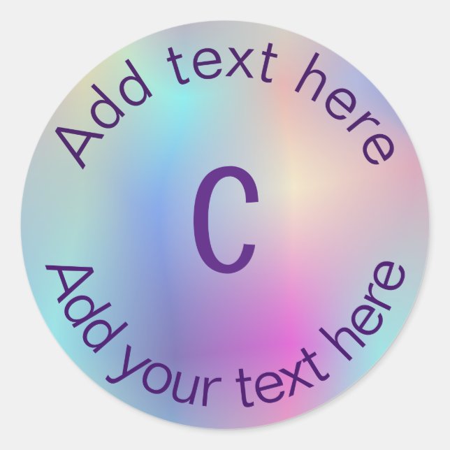 Sticker Rond monogramm (Devant)