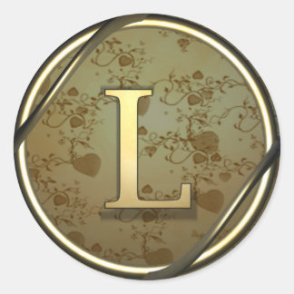 Sticker Rond monogramme