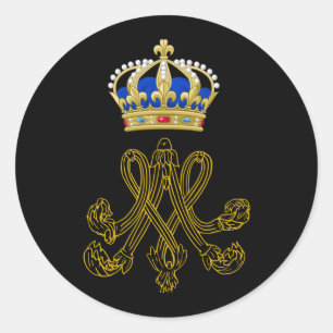 Sticker Rond Monogramme de Marie Antoinette