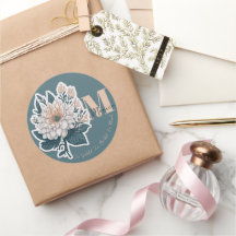 Monogramme floral de Boho