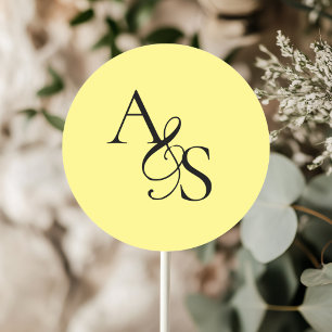 Sticker Rond Monogramme, Mariage