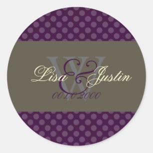 Sticker Rond Monostickers Pois Merlot