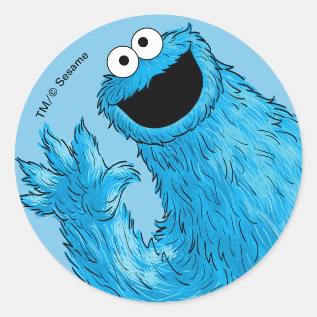 Sticker Rond Monster à la fin de cette histoire | Cookie (Devant)