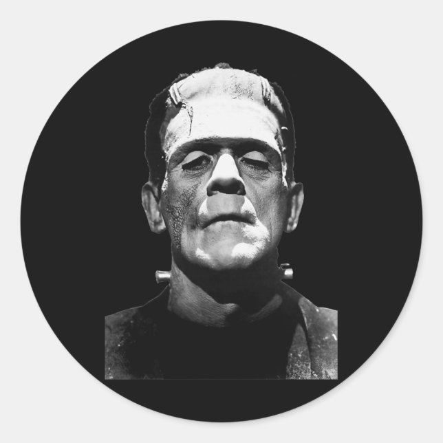 Sticker Rond Monster d'Halloween Monster Horreur Monster (Devant)