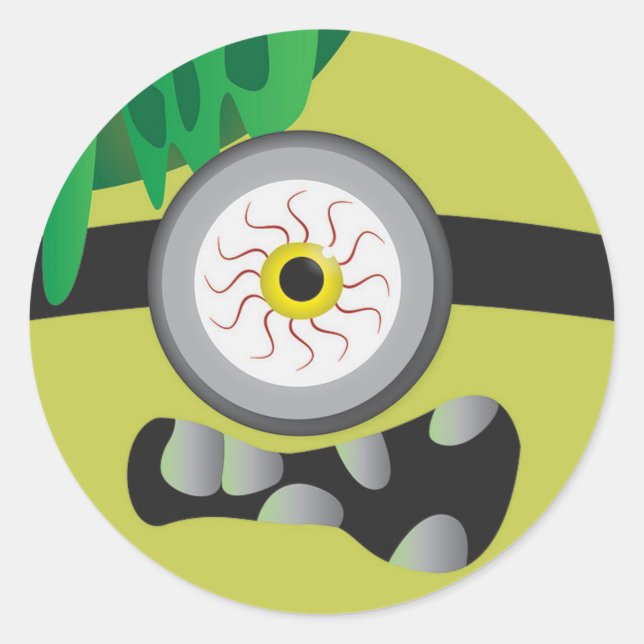 Sticker Rond Monster Eye (Devant)