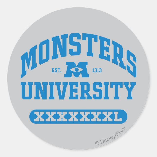 Sticker Rond Monsters University - Est. 1313 (Devant)