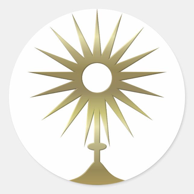 Sticker Rond Monstrance eucharistique (Devant)