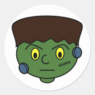 Sticker Rond Monstre Adage Frankenstein