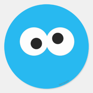 Sticker Rond Monstre des Cookies Grand Visage