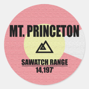 Sticker Rond Mont Princeton