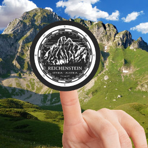 Sticker Rond Mont Reichenstein - Styria Autriche Alpes