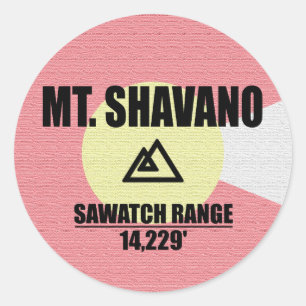 Sticker Rond Mont Shavano