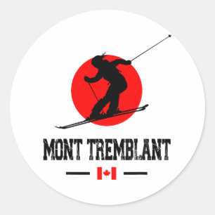 Sticker Rond Mont Tremblant Québec Canada Station de ski Sou