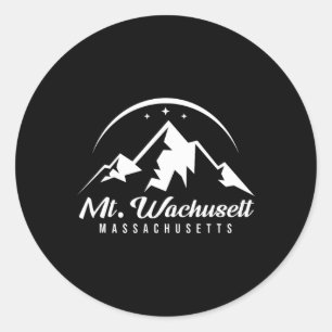 Sticker Rond Mont Wachusett Machusetts Station de ski Snowb