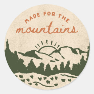 Sticker Rond Montagne