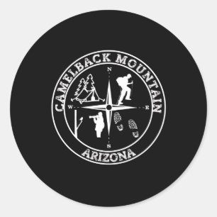 STICKER ROND MONTAGNE CAMELBACK