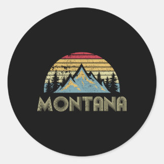 Sticker Rond Montagnes Montana Camg Randonnée