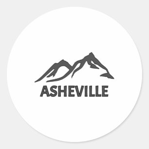 Sticker Rond Montagnes Wnc Asheville Nc Blue Ridge Caroline du 