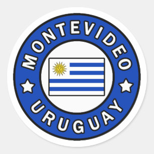 Sticker Rond Montevideo Uruguay