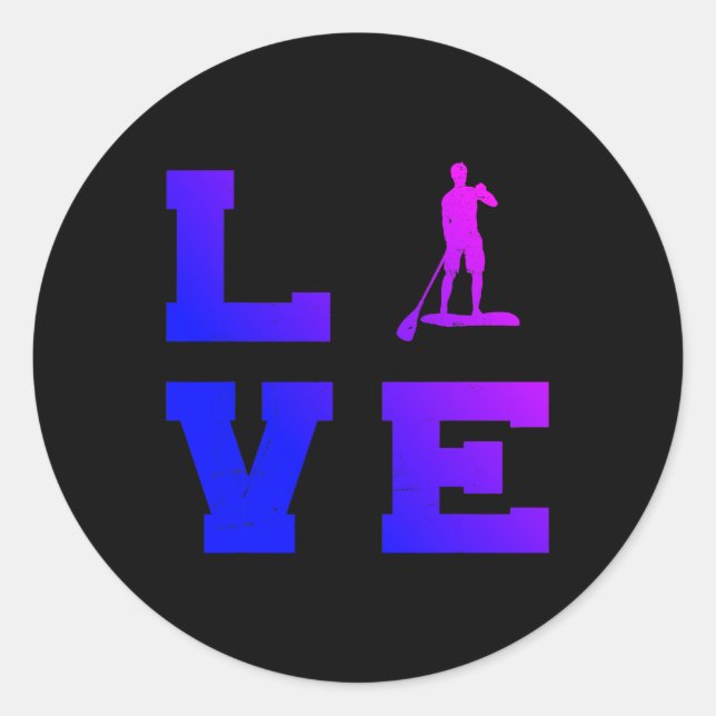 Sticker Rond Montez Paddle Montez Paddle Board Sup (Devant)