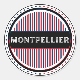 Sticker Rond Montpellier City Pride Emblem – French Identity