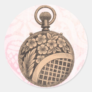 Sticker Rond Montre-poche vintage