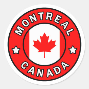 Sticker Rond Montréal Canada