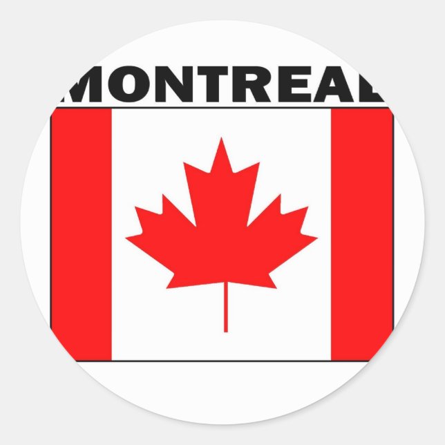 Sticker Rond Montréal (Québec) (Devant)