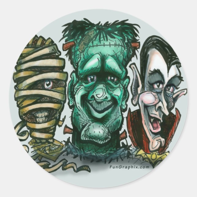 Sticker Rond Montres de films (Devant)
