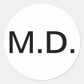 Sticker Rond Montrez votre diplôme médical avec fierté