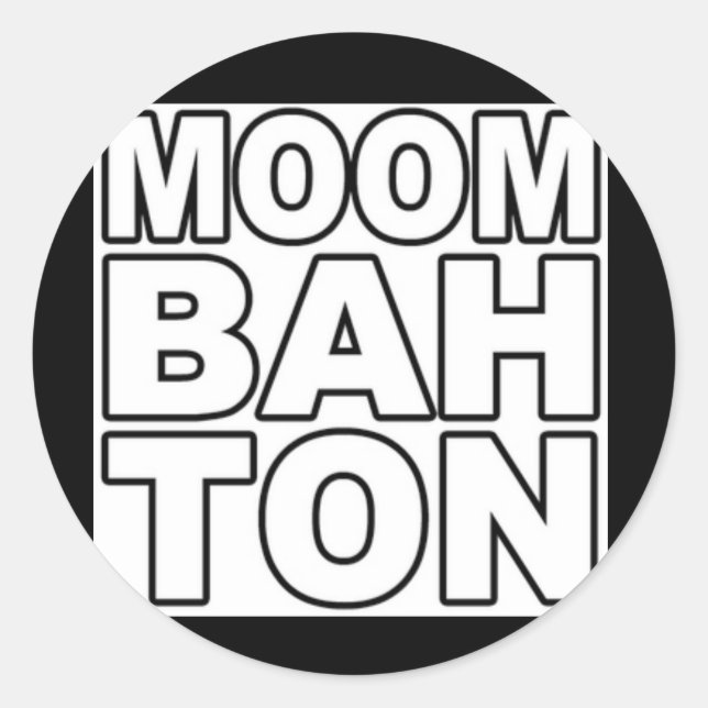 Sticker Rond moombahton (Devant)