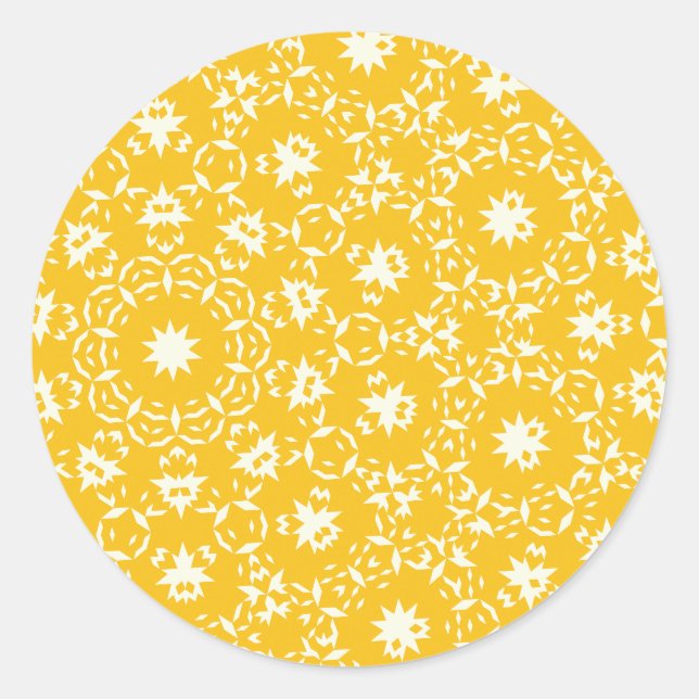 Sticker Rond Moon pattern (Devant)