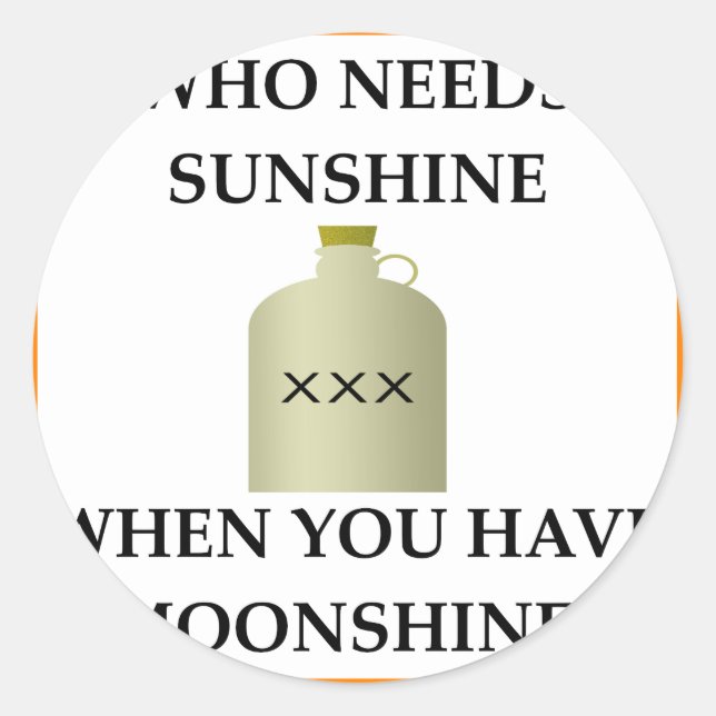 STICKER ROND MOONSHINE (Devant)