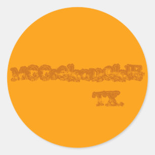 Sticker Rond MooseknucklE TX.