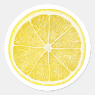 Sticker Rond Morceau de citron