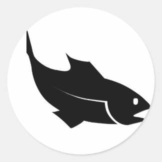Sticker Rond Moreno poisson - Aller la pêche