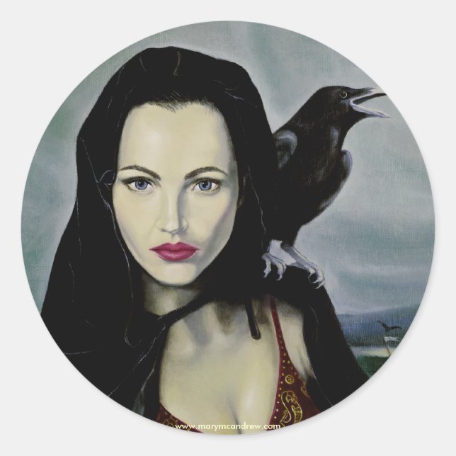 Sticker Rond Morrigan (Devant)