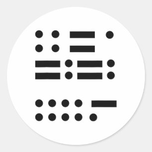 Sticker Rond Morse Code Anti Trump 45 Feministe Résiste À La Tr