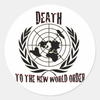 STICKER ROND MORT DU NOUVEL ORDRE MONDIAL