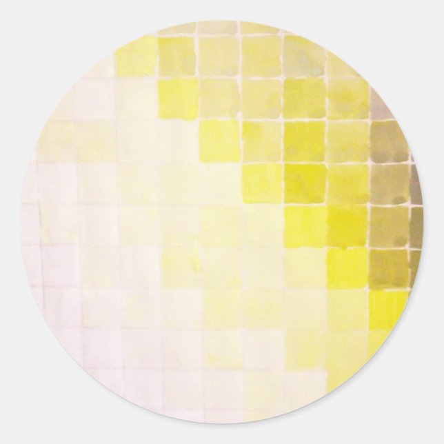 Sticker Rond Mosaïque (Devant)