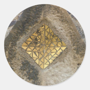 Sticker Rond Mosaïque